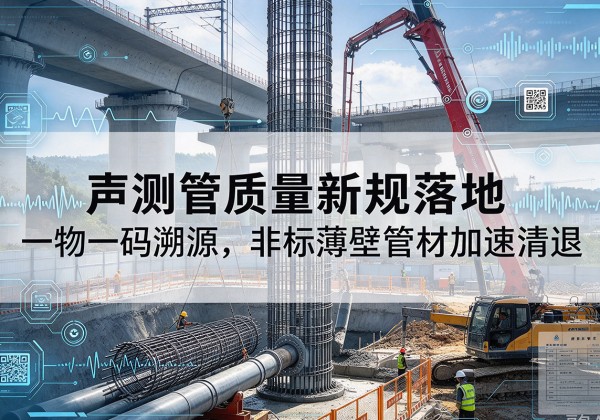 泸县声测管质量新规落地，一物一码溯源，非标薄壁管材加速清退