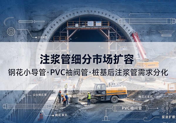 泸县注浆管细分市场扩容，隧道钢花小导管、PVC 袖阀管、桩基后注浆管需求分化